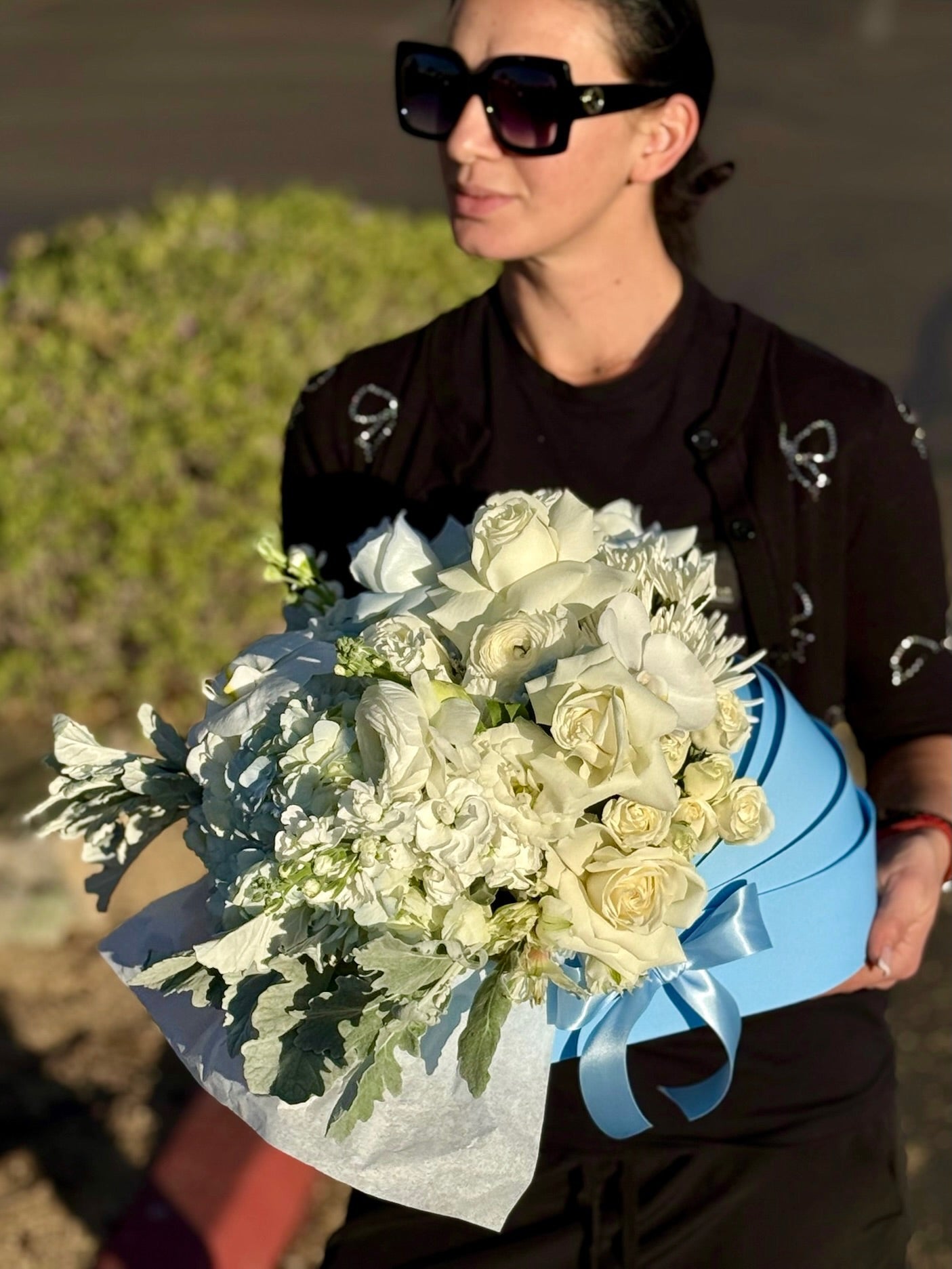 Baby Boy Flower Carriage