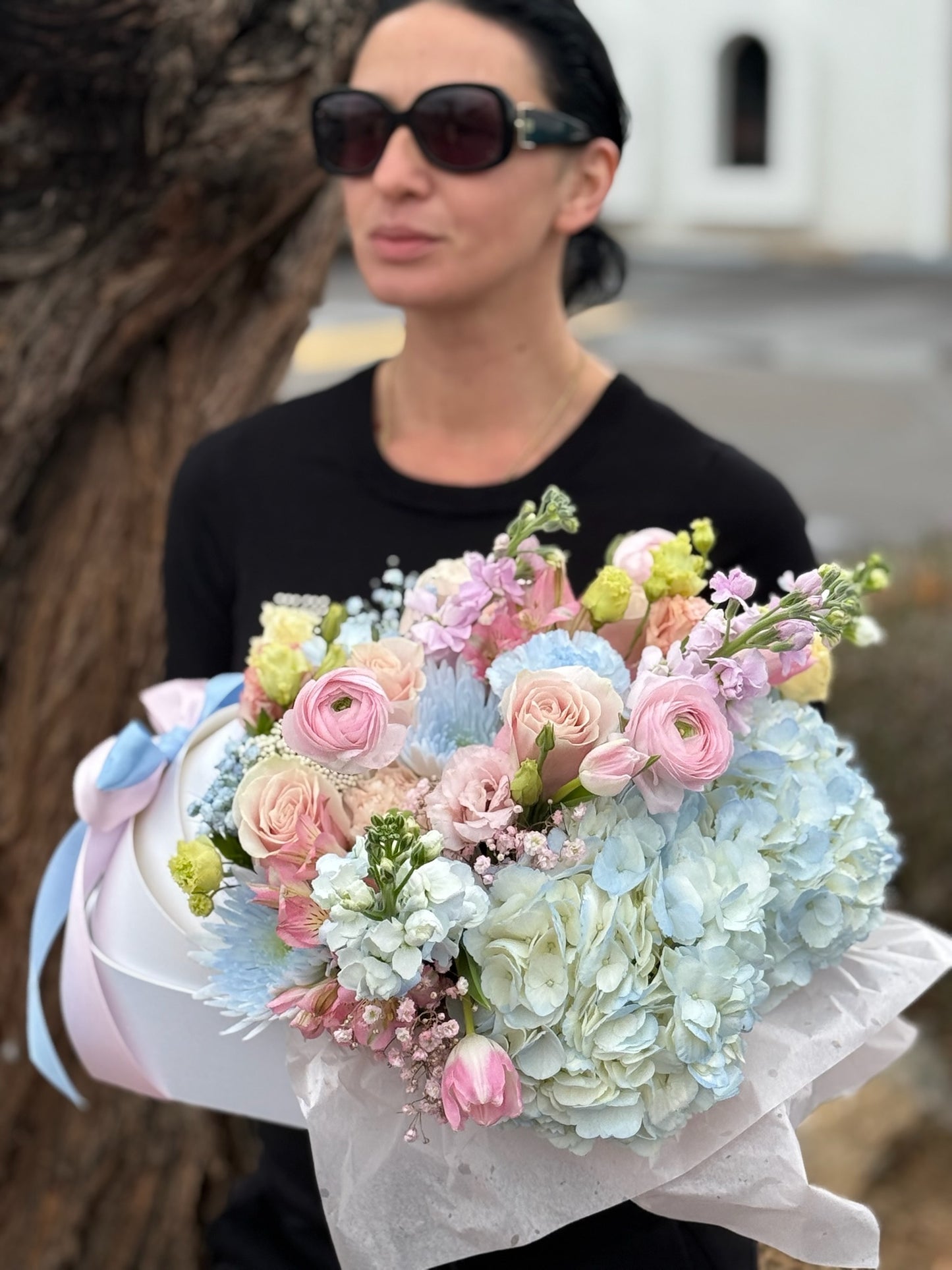 Gender Reveal Flower Carriage